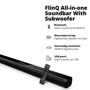 Tweedekans FlinQ All-in-one Soundbar met Subwoofer - Afbeelding 2