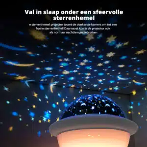 FlinQ Wireless Star Projector 2-In-1 Night Light - Image 6