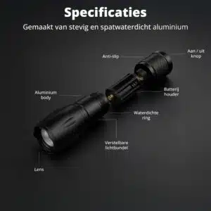 FlinQ Militaire Zaklamp 2-pack - Afbeelding 6