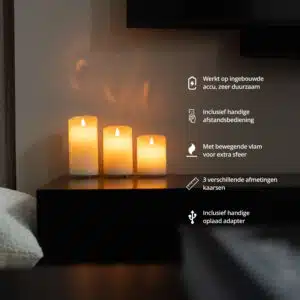 FlinQ Rechargeable Candle Set - Image 3
