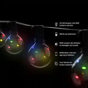 FlinQ 20 LED Slimme Multicolor Lichtslinger - Afbeelding 3