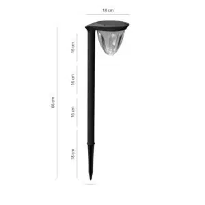 FlinQ Solar Garden Light Juno 2-pack - Afbeelding 2