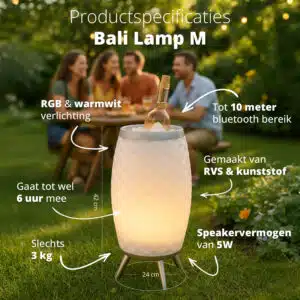 FlinQ Speaker Lamp Bali - Afbeelding 3