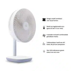 FlinQ Draadloze Bureauventilator - Afbeelding 3