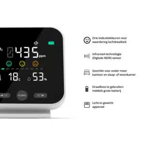 FlinQ Draadloze CO2-meter - Afbeelding 3