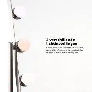 Tweedekans FlinQ Design Hollywood LED Make-up Spiegel - Afbeelding 4