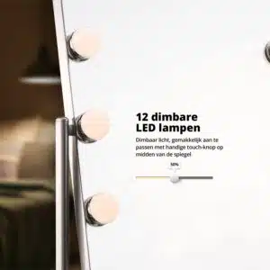 Tweedekans FlinQ Design Hollywood LED Make-up Spiegel - Afbeelding 5