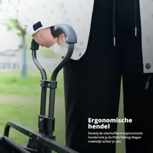 FlinQ Opvouwbare Bolderkar 130 KG - Afbeelding 8