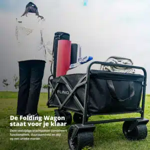 FlinQ Opvouwbare Bolderkar 130 KG - Afbeelding 9