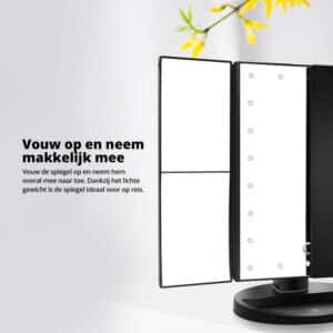 FlinQ Make Up Spiegel Met Licht - Afbeelding 4