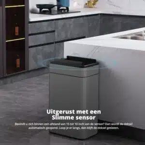 FlinQ Sensor Prullenbak Swing 60L - Afbeelding 9