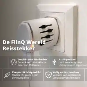 FlinQ Wereld Reisstekker - Afbeelding 3