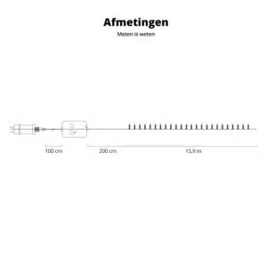 FlinQ 160 LED Slimme RGB Lichtketting - Afbeelding 2