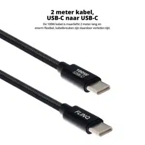 FlinQ 100W Fast Charging USB C Cable 2-pack - Image 10