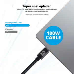 FlinQ 100W Fast Charging USB C Cable 2-pack - Image 4