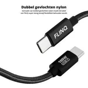 FlinQ 100W Fast Charging USB C Cable 2-pack - Image 8