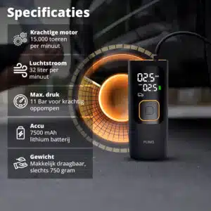FlinQ Wireless Air Compressor Premium - Afbeelding 4