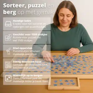 FlinQ Houten Puzzelplaat - Afbeelding 2