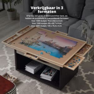 FlinQ Houten Puzzeltafel - Afbeelding 5