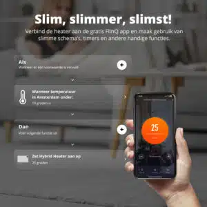 FlinQ Smart Indoor Hybrid Heater - Afbeelding 4