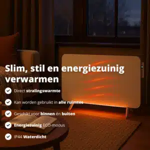 FlinQ Smart Indoor Infrared Heater 450W - Afbeelding 2