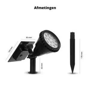 FlinQ Smart Outdoor Solar Spot - Afbeelding 12