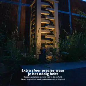 FlinQ Smart Outdoor Solar Spot - Afbeelding 3