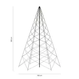 FlinQ Smart Outdoor Christmass Tree Luminus 600 LED - Afbeelding 2