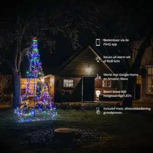 FlinQ Smart Outdoor Christmass Tree Luminus 600 LED - Afbeelding 3