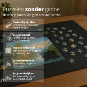 FlinQ Rollable Puzzle Mat - Afbeelding 7