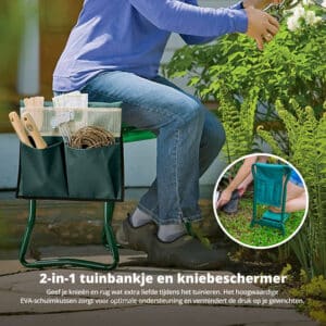 FlinQ Garden Kneeler Seat with Tool Pouch - Afbeelding 4