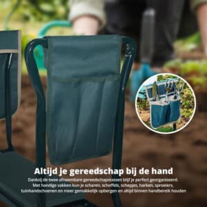 FlinQ Garden Kneeler Seat with Tool Pouch - Afbeelding 5