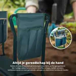 FlinQ Garden Kneeler Seat with Tool Pouch - Afbeelding 5