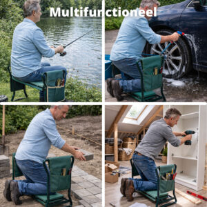 FlinQ Garden Kneeler Seat with Tool Pouch - Afbeelding 7