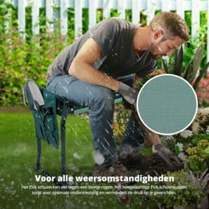 FlinQ Garden Kneeler Seat with Tool Pouch - Afbeelding 7