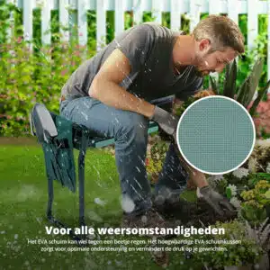 FlinQ Garden Kneeler Seat with Tool Pouch - Afbeelding 7