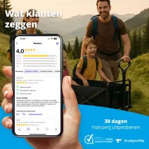 FlinQ Folding Wagon 130KG - Deluxe Edition - Afbeelding 4