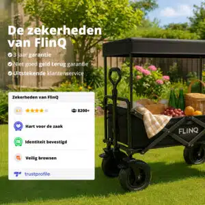FlinQ Folding Wagon 130KG - Deluxe Edition - Afbeelding 5