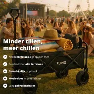 FlinQ Folding Wagon 130KG - Deluxe Edition - Afbeelding 6