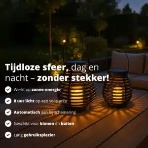 FlinQ Solar Lantern Bottassano 2-pack - Afbeelding 2