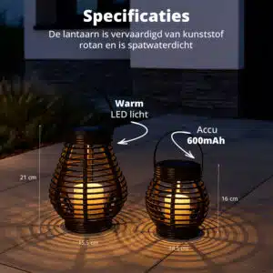 FlinQ Solar Lantern Bottassano 2-pack - Afbeelding 3