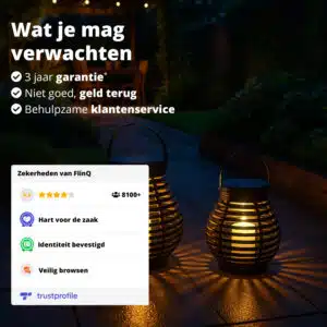 FlinQ Solar Lantern Bottassano 2-pack - Afbeelding 8