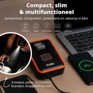 FlinQ 2-in-1 Jump Starter & Air Compressor - Afbeelding 5