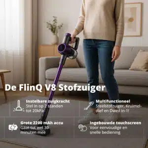 FlinQ 2-in-1 Cordless Vacuum Cleaner & Mop V8 - Afbeelding 2