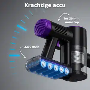 FlinQ 2-in-1 Cordless Vacuum Cleaner & Mop V8 - Afbeelding 4