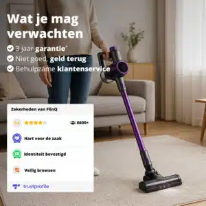 FlinQ 2-in-1 Cordless Vacuum Cleaner & Mop V8 - Afbeelding 10