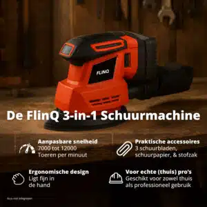 FlinQ 3-in-1 Sander Tool 20V - Afbeelding 2