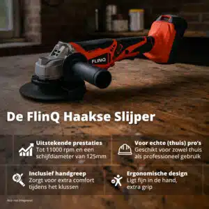 FlinQ Angle Grinder 125 mm 20V - Afbeelding 2