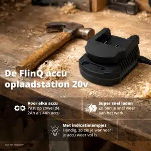 FlinQ Battery Charger Dock 20V - Afbeelding 2