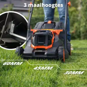 FlinQ Brushed Lawn Mover 20V - Afbeelding 4